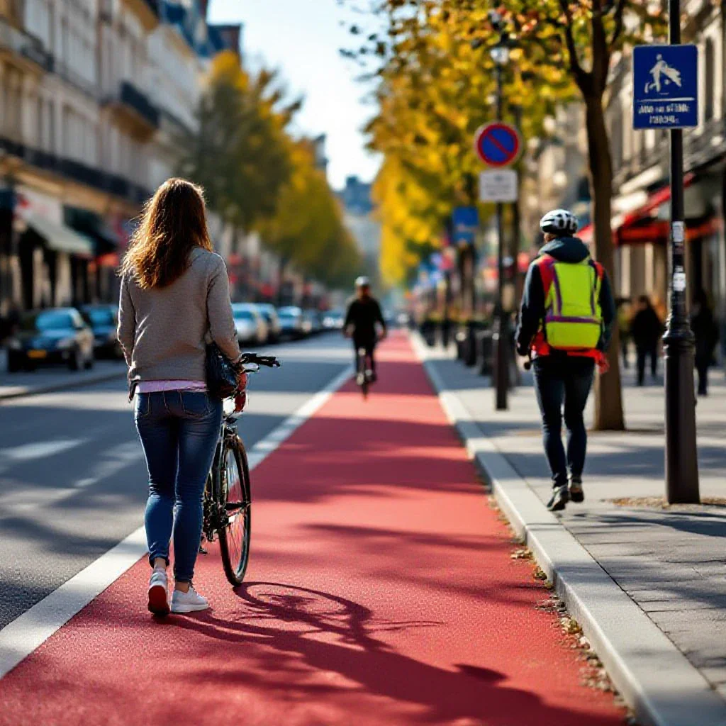 Où marcher sur piste cyclable ? Interdictions et exceptions 2026