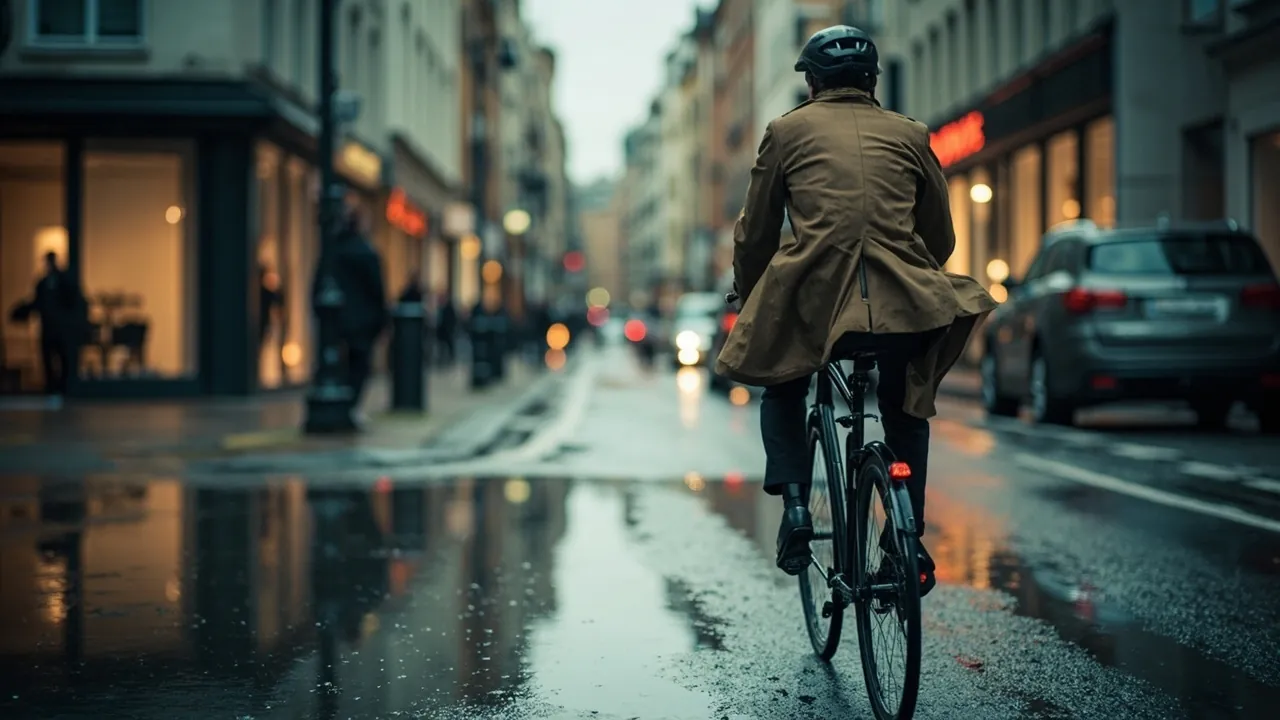 695 € pour ne plus ressembler à un astronaute sous la pluie : le trench vélo qui ose le pari