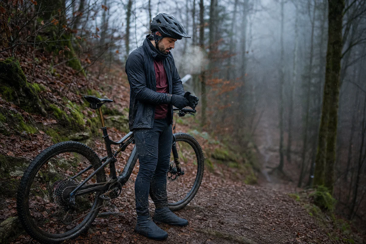 Tenue VTT hiver Decathlon, la chaleur seule ne suffit pas